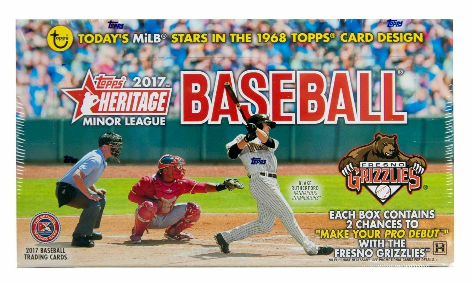2017 TOPPS HERITAGE MINOR LEAGUE BASEBALL HOBBY BOX - $274.00