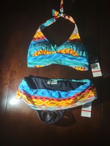 Anne Cole multicolor halter bikini size XS swimsuit new - £15.37 GBP