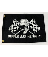 Flappin&#39; Flags &quot; Winner Gets The Booty “18&quot;x24&quot; Flag Double Sided Print ... - £14.61 GBP