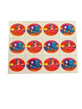 Rare Vintage Lisa Frank S114 Oval Dinosaurs Rainbow Sticker Sheet - £11.65 GBP