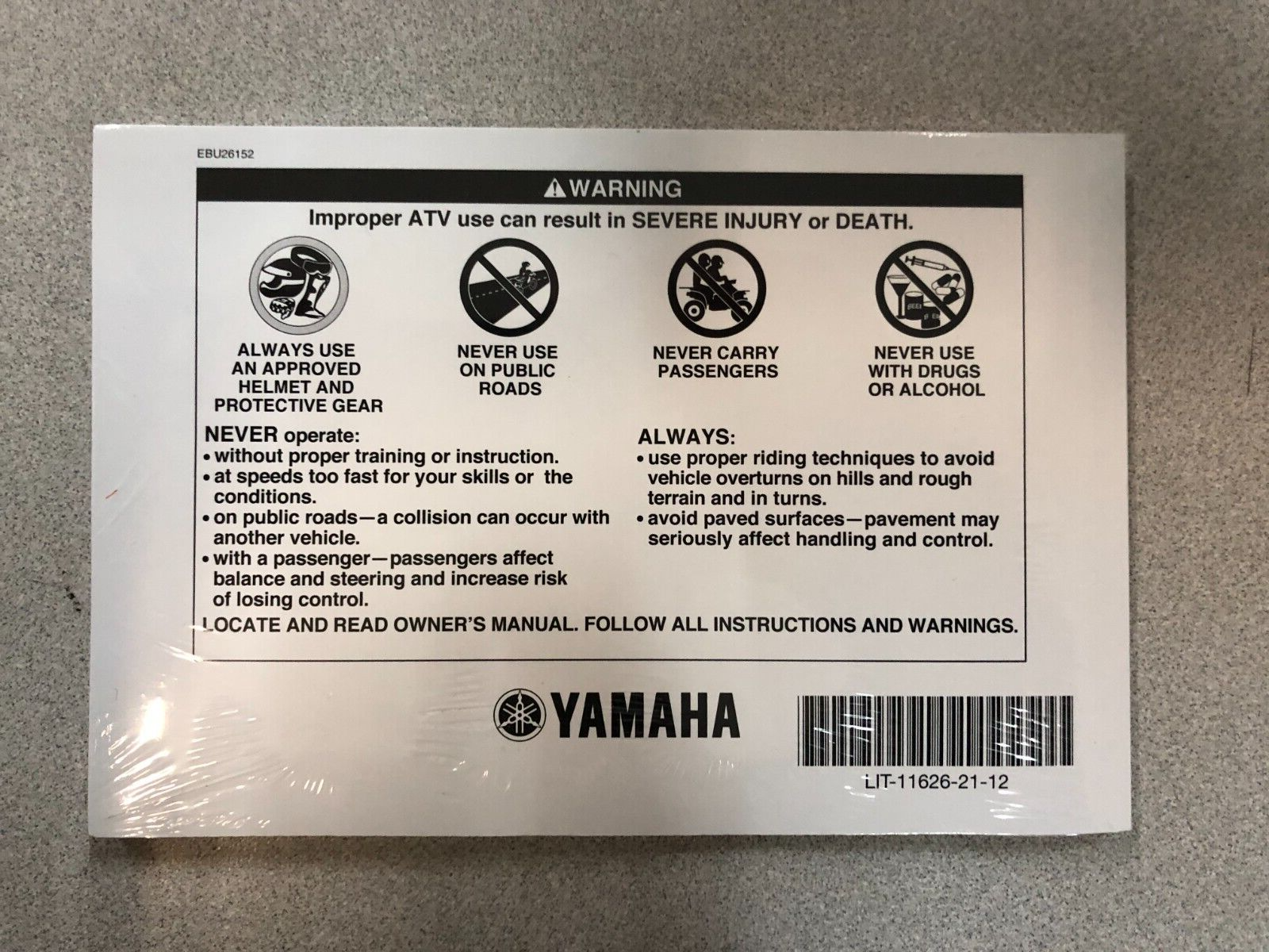 2008 Yamaha Raptor 700R YFM70RSPX Owners Operators Owner Manual NEW Item image 2