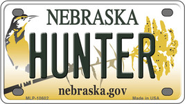 Hunter Nebraska Novelty Mini Metal License Plate Tag - $282.49 MXN
