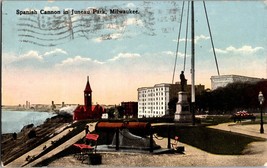 Spanish Cannon in Juneau Park Milwaukee Wisconsin Vintage Postcard (C5) - £5.87 GBP
