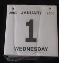 2003 Calendar Date Pad 5 3/4 X 5 3/4 inch Sealed Fits Most Coke Calendar Holders - $2.48