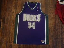 Ray Allen Milwaukee Bucks Nike Vintage NBA Sewn Jersey 2XL  - £77.89 GBP