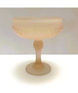 Vintage Pink Satin Indiana Glass Diamond Point Pattern Pedestal Candy Dish - €14,41 EUR Vintage Pink Satin Indiana Glass Diamond Point Pattern Pedestal Candy Dish - €14,41 EUR