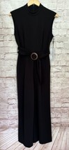 Calvin Klein Womens Sleeveless Cropped Wide Leg Jumpsuit High Neck Size ... - $63.20