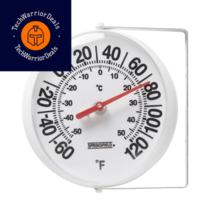 Springfield Big and Bold Thermometer with Mounting Bracket, One Size, White  - £17.68 GBP