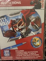 TRANSFORMERS INVITATIONS (8) ~ Birthday Party Supplies Stationery Optimu... - €8,52 EUR