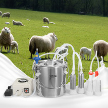 VEVOR Goat Milking Machine Goat Milker 12 L 304 Stainless Steel Bucket f... - $191.99