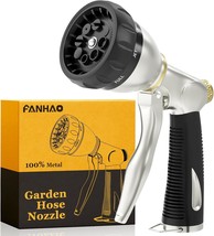 Fanhao Heavy Duty Garden Hose Nozzle, 100% Metal Water Nozzle With 8, Si... - $50.66 CAD