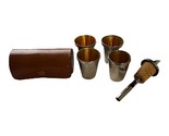 Rare Vintage German Portable Drinking Set with Leather Case (1950s) - $84.15