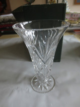 GALWAY Irish Crystal Clifden 5&quot; Footed Vase #25470 in Original Box - $15.00
