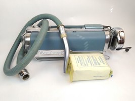 1960s Electrolux LX Sled Canister Vacuum Cleaner Works Atomic Blue See V... - $148.49