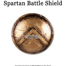 King Leonidas 300 Spartan Greek Battle Shield Replica Pro Costume 24&quot; Di... - $75.22