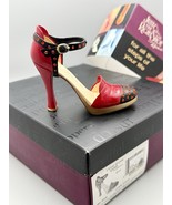 Just the Right Shoe Raine Red High Heel “On Fire” 2004 w/ Box &amp; COA - €17,02 EUR