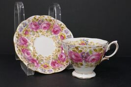 Royal Albert Fine Bone China England Vintage Serena Floral Cup &amp; Saucer - $29.99