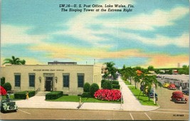 Vtg Postcard 1940s Curteich Linen - Lake Wales, FL Florida Post Office Unused - £12.55 GBP