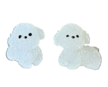 2 Pc Glow-in-the-Dark Dog Mini Figures Party Favor Toys - New - £7.80 GBP