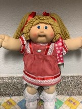 Vintage Cabbage Patch Kid Girl HTF Butterscotch Hair Blue Eyes Head Mold #5 1985 - $225.00