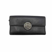 Coach Alexandra Slim Envelope Wallet Black Women&#39;s Silver Clasp - $34.74