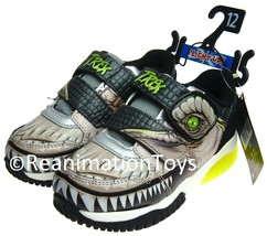 Jurassic World Boy’s T-Rex Shoes Light Up Soles Athletic Sneaker Size 12 New NWT - £19.65 GBP