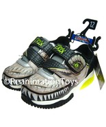 Jurassic World Boy’s T-Rex Shoes Light Up Soles Athletic Sneaker Size 12... - £19.53 GBP