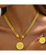 4 Piece 18K Gold-Plated Coin Jewelry Set - $24.85 CAD