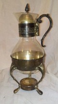 Vintage Leonard Silver Plated Brass Coffee/Teapot - $34.65