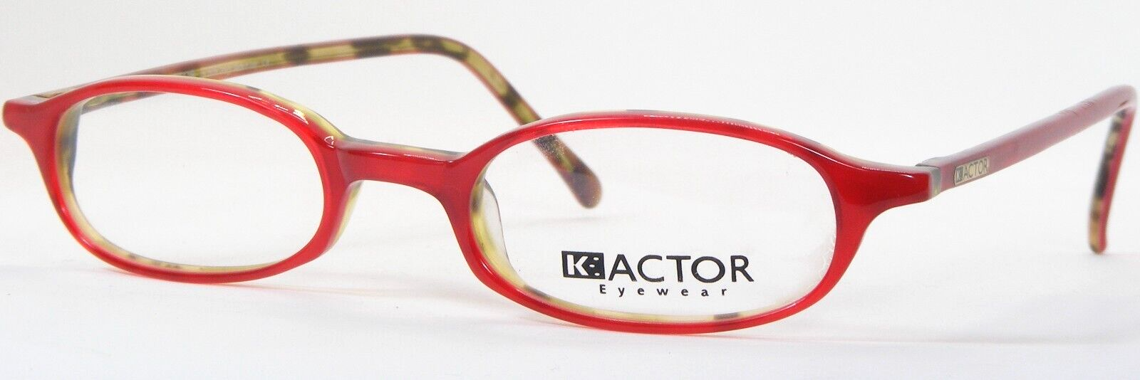 Vintage K-ACTOR BOOTY 3 Rouge / Demi Olive Lunettes Monture 45-20-140 It... - $62.54