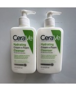 CeraVe Hydrating Cream-to-Foam Cleanser w/ Ceramides Removes Makeup 8oz ... - £20.38 GBP