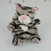 Russ Luvvies Jill Gray Tabby Cat Pink Ears Mini 5&quot; Bean Plush Stuffed Ki... - $33.95