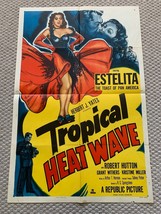 Tropical Heat Wave 1952, Comedy/Drama Original Vintage One Sheet Movie P... - $49.49