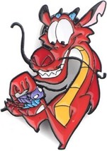 NEW DISNEY&#39;S MULAN DRAGON MUSHU 1 INCH TALL METAL ENAMEL PIN DISNEY CHINESE - $15.84