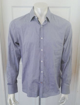 John Lennon Men&#39;s Pastel Blue Print Long Sleeve Button Up Casual  Medium Shirt - $22.66