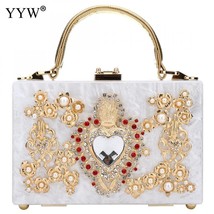 2023 Acrylic Women&#39;S Handbag Evening Clutch Bag Elegant  2023 Bags  Studded Hand - £112.66 GBP