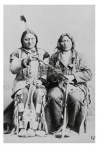 Chief Sitting Bull And His Nephew One Bull Native Americans 4X6 Photo - £6.36 GBP
