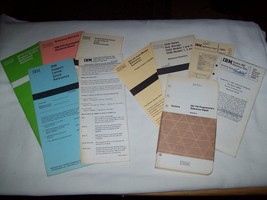 VINTAGE LOT OF 10 IBM COMPUTER REFERENCE BOOKLETS / CARDS MAINFRAME COMP... - $118.79