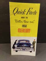 Quick Facts About the &quot;Better than ever&quot; 1950 Mercury Sales Brochure - $93.70 CAD