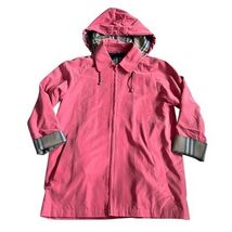 VTG Burberry London Women’s Harston Nova Check Lined Jacket Sz S Pink W/... - $138.55