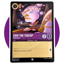 Rise of the Floodborn Disney Lorcana Card: Chip The Teacup Gentle Soul 37/204 - £1.46 GBP