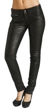 Leather Pants Leggings Size Waist High Black Women Wet S L Womens 14 6  ... - $92.51