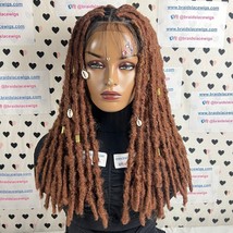 Faux Locs Wigs 13x4 Lace Frontal Distressed Dreadlocks Braided Lace Front Wig - £146.71 GBP
