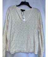 MSRP $59 Sanctuary Cream Knit Sweater Size Medium - $171.70 MXN