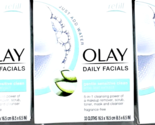 1 Packs Olay Daily Facials Gentle Sensitive Clean Makeup Remover 33 Clot... - £17.20 GBP