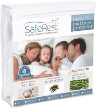 SafeRest Full Size Classic Plus 100% Waterproof Mattress Protector - Vin... - £50.99 GBP