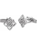 Sterling Silver Celtic Style Whale Back Cufflinks - $199.00