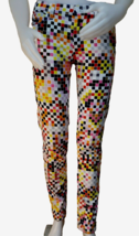 Kate Spade Jeans Sz 27 Saturday Skinny Low Rise Stretch Pixel Digital 27x31 USA - £19.36 GBP
