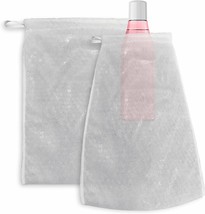 10 Drawstring Bubble Out Bags 12 x 16 White Bubble Bags Double Walled - £24.85 GBP