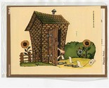 Meyercord 1979 Outhouse &amp; Toilet Paper Decal in Original Package  - £10.83 GBP